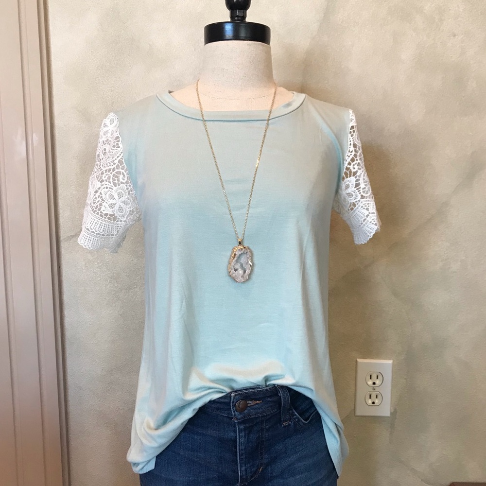 Crochet Sleeve Tee